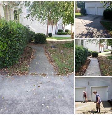Sidewalk and Driveway Cleaning in Lexington, SC